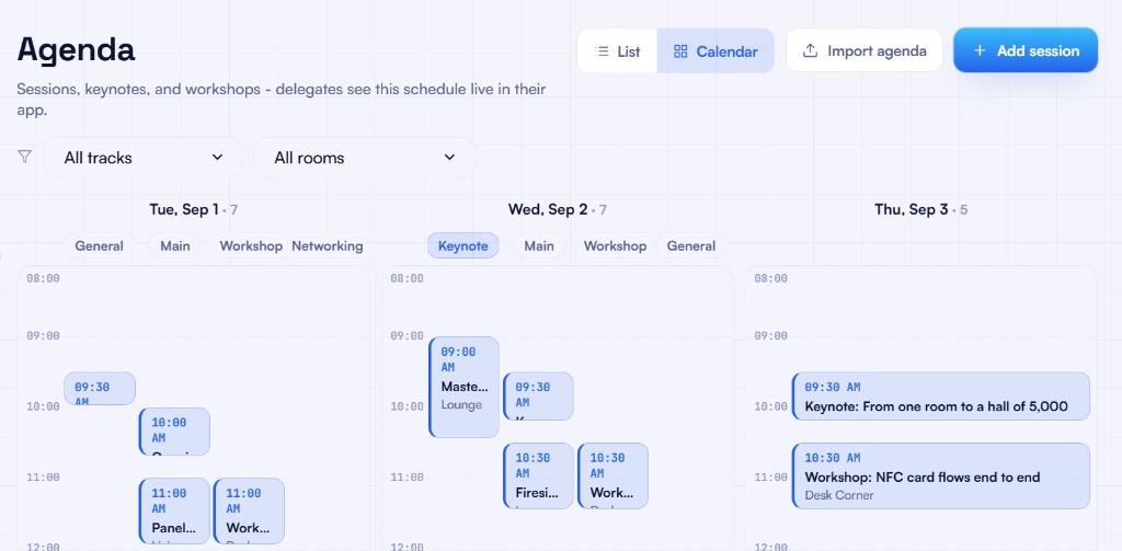 Agenda & Speaker Management