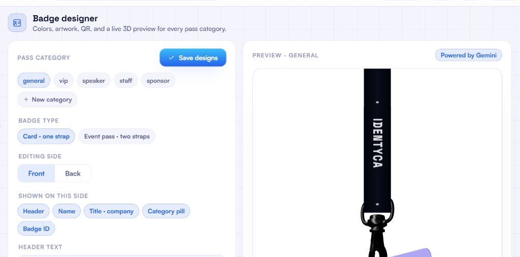 Badge Design & Smart Badge Issuance